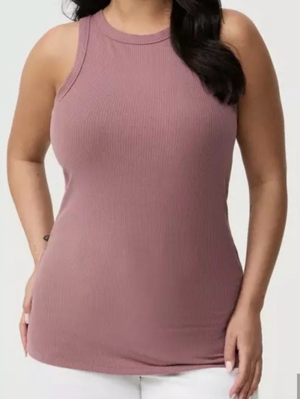 Torrid Super Soft High-Neck Mauve Tank Top 3X NWT